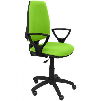 Piqueras y Crespo Silla Elche CP Bali Verde Pistacho Brazos FIJOS R Oficina, Tela, 109x46x46 cm