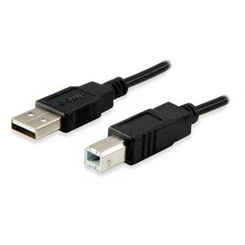 Equip Cable USB 2.0 Tipo A a Tipo B Macho/Macho 5m Negro