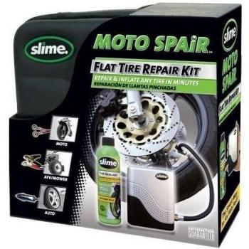 Slime 10915 - Juego de neumáticos para Reparar neumáticos de Motos y compresor