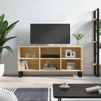 Mueble de TV de madera de ingeniería roble Sonoma 103,5x30x50 cm vidaXL