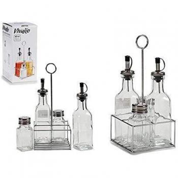 Vivalto S3601567 Aceitera, 11 x 25 x 11 cm, Cristal
