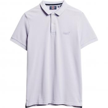 Superdry Vintage Destroyed Purple Polo Shirt