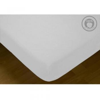 Sábana Bajera Ajustable Hosteline IRIS Blanco Cama de 120 cm