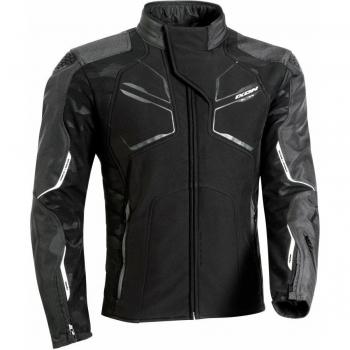 Ixon Cell Chaqueta textil de motocicleta Negra y Blanca con detalles en Gris, talla L