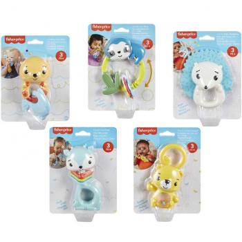 Fisher-Price Sonajero Surtido Anillos Animales Safari Sensorial
