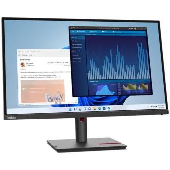 Lenovo ThinkVision T27p-30 27 Monitor - 4K UHD (3840 x 2160), IPS, HDMI, DisplayPort, USB-C, USB 3.1 - Black