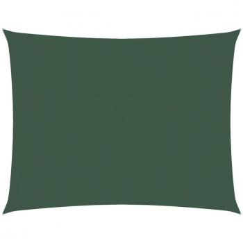 Sombrilla Rectangular Oxford 5x6 m Verde Oscuro