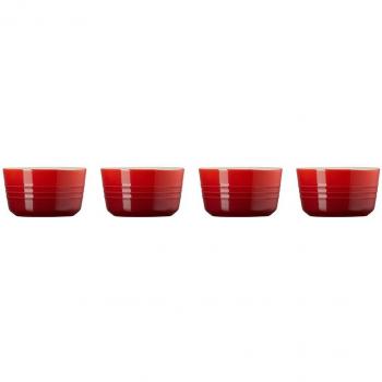 Le Creuset - Set de 4 mini ramekines de cerámica de gres Le Creuset
