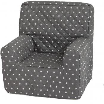 Sillón infantil estrellas gris