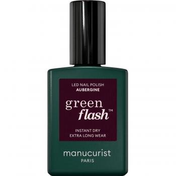 Manucurist Green Flash Esmalte de Uñas LED Aubergine 15 ml