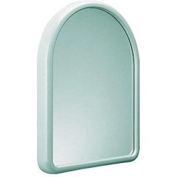 Espejo arqueado blanco 40x52 cm para pared de baño modelo Línea