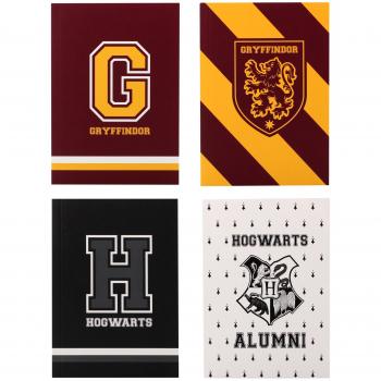 HARRY POTTER - Juego de 4 Cuadernos, Multicolor, A6