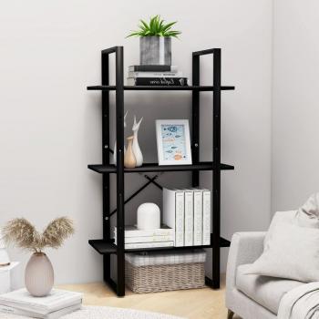 Black Storage Shelf 60x30x105 cm Engineered Wood