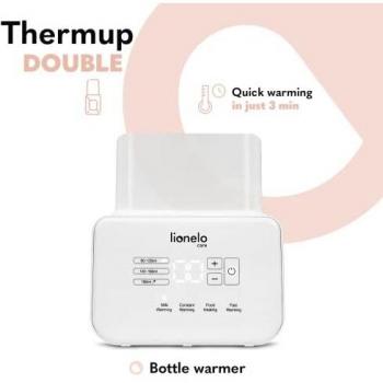 Lionelo Care Thermup Double Baby Bottle Warmer White 1 pc