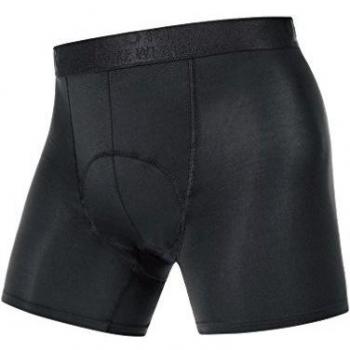 Gore Bike Wear Base Layer+ - Calzoncillo bóxer de ciclismo para hombre, color negro, talla L