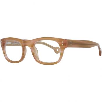 Hally & Son Brown Unisex Optical Frames - Size: ONE SIZE, Rectangle, Plastic