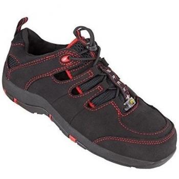 Seguridad para mujer zapatos de seguridad Sue 3211 woman Premium S1 ESD sandalias BGR191 colour negro, Negro, 3211