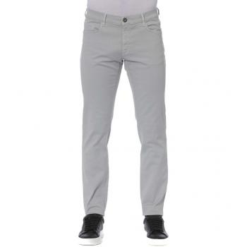 Trussardi Jeans Gray Cotton Slim-fit Jeans - W29