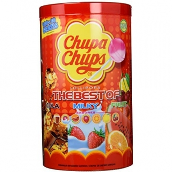 Chupa Chups - Caja de 100 caramelos, surtido: sabores aleatorios