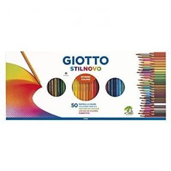 Giotto Stilnovo - Set con 50 lápices y 1 Sacapuntas, Multicolor