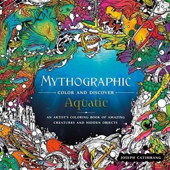 Mythographic color and discover aquatic an artists coloring book of underwater illusions and hidden objects