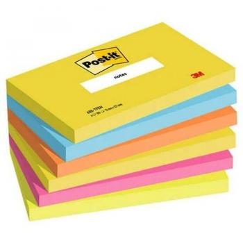 Post-it ENERGETIC Notas Adhesivas Multicolor 7,6 x 12,7 cm (6 unidades)