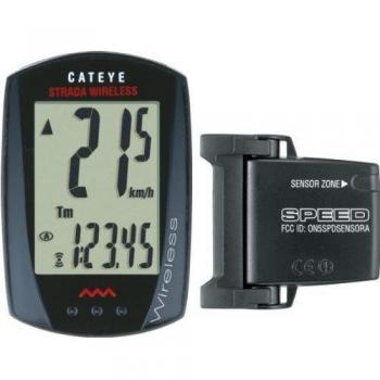 Malibu Cateye Strada Wireless - Ciclocomputador inalámbrico, tamaño Wireless, color negro