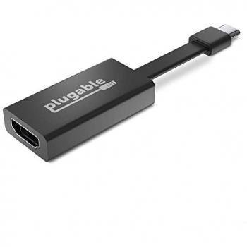 Plugable USB C to HDMI Adapter 4K 30Hz, Thunderbolt 3 to HDMI Adapter Compatible with MacBook Pro, Windows, Chromebooks, 2018+ iPad Pro, Dell XPS, Thunderbolt 3 Ports and