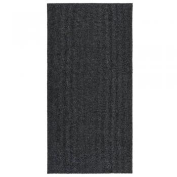 Alfombra atrapa suciedad 100x200 cm gris antracita Corsia vidaXL