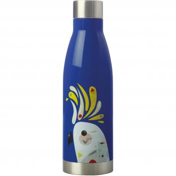 Botella Térmica de Agua con Diseño de Cacatúa - Azul Marino