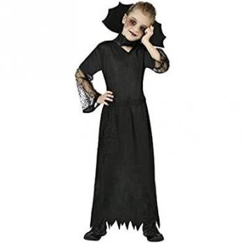 Disfraz Infantil Viuda Negra para Niña, Talla 3-4 Años, Color Negro