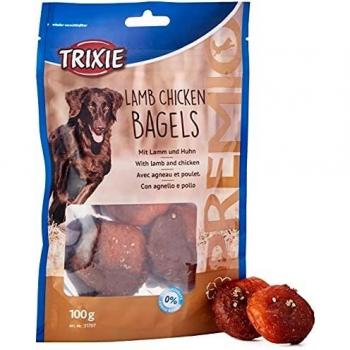 TRIXIE Snack PREMIO Lamb Chicken Bagels, 100 g, Perro