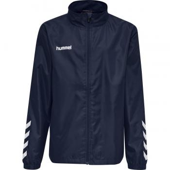 Hummel Chubasquero Promo Rain - Chubasquero para niños, impermeable, ligero, con capucha ajustable, material transpirable, cierre frontal con cremallera y bolsillos laterales