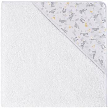 Eiffel Baby Capa de Baño Bebe. Toalla de Rizo con Capucha. 100% Algodón Natural. Calidad Diseño Estamapado Infantil. Tamaños 80 x 80 cm. Absorbente Suave Duradera. Alemania Color Gris