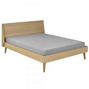 Cama infantil de madera maciza natural 160x200 cm