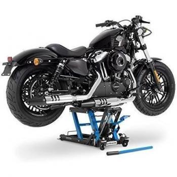Caballete Elevador Tijera Moto Hidraulico ConStands Lift L negro-azul por Yamaha XV 1600 A Wild Star, XV 1700 Road Star Warrior, XV 1900 Midnight Star, XV 250 Virago, XV 950, R