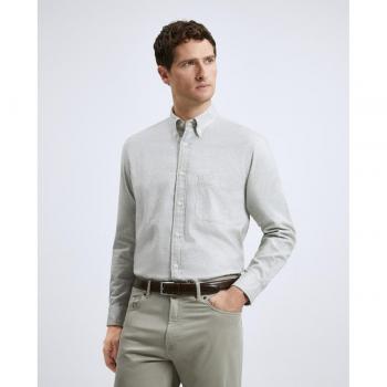 Camisa sport lisa de invierno Classic Fit de hombre Emidio Tucci
