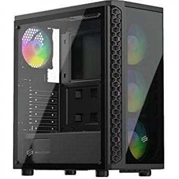 Caja de PC SilentiumPC Signum SG1X EVO TG ARGB con 4 ventiladores de 120mm, ATX, color negro