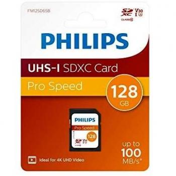 Philips Tarjeta de Memoria SDXC 128 GB UHS-I Clase 10 V30 A1 U3