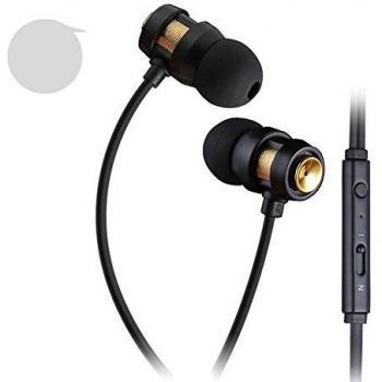 DLAND En la oreja con aislamiento de ruido Plug 3.5mm para auriculares auricular con micrófono