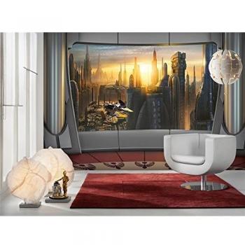 Komar Star Wars Coruscant View Papel pintado de vinilo, multicolor, 368 x 0,2 x 254 cm