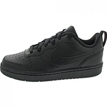 NIKE Court Borough Low 2 (Gs), Zapatillas Bajas Unisex niños, Negro, 36.5 EU