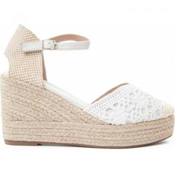 Sandalias de Mujer Montevita Spartila3 Blanco Esparto de Cuña