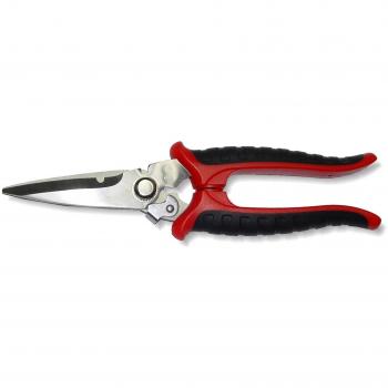 Cuydesa C515622 - Tijera industrial microdentada, color rojo