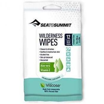 Sea to Summit Wilderness Compact-Packet of 12 Wipes Accesorios Escalada, Adultos Unisex, White, Talla Única