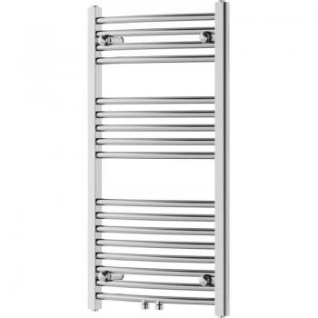 Radiador secatoallas eléctrico de cromo 293W 90x50x5,2cm