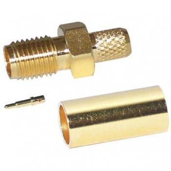 Conector SMA Hembra Inverso para Cable RG174 con Pin Central Macho Electro DH 20.203/174