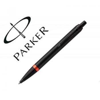 Bolígrafo Parker IM Flame Naranja Mate con Anillo Vibrante en Estuche de Regalo