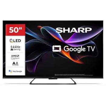 Sharp 50HR7265E Televisor QLED 4K UHD de 50 con Google TV y 144Hz
