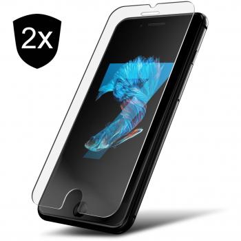 UTECTION 2X iPhone 7 Protector de Pantalla de Vidrio Templado Premium ** Máxima Protección Anti-Golpes ** Sin Burbujas ** Ajuste Perfecto ** Cristal blindado producido Transparente